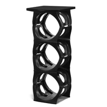 Load image into Gallery viewer, ECO pack BLACK Water Bottle Rack for 12 bottles PLUS top shelves, 3 &amp; 5 gallon jugs storage - bariboo