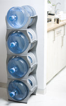 Load image into Gallery viewer, SILVER Water Bottle Rack for 4 bottles, 3 &amp; 5 gallon jugs storage - bariboo