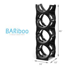 Load image into Gallery viewer, ECO pack BLACK Water Bottle Rack for 16 bottles, 3 &amp; 5 gallon jugs storage - bariboo